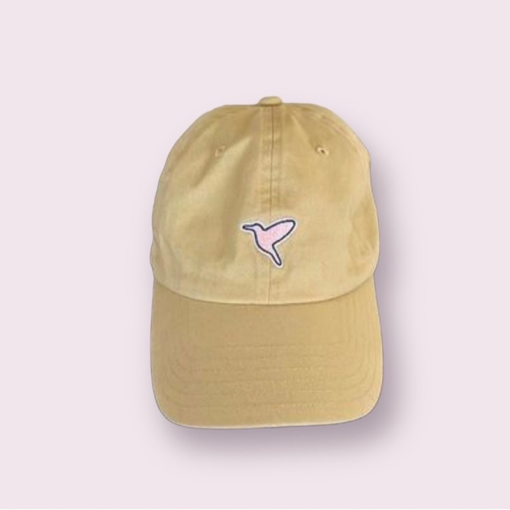 Birddogs Khaki Dat Hat Embroidered Pink Logo Cotton-One Size
